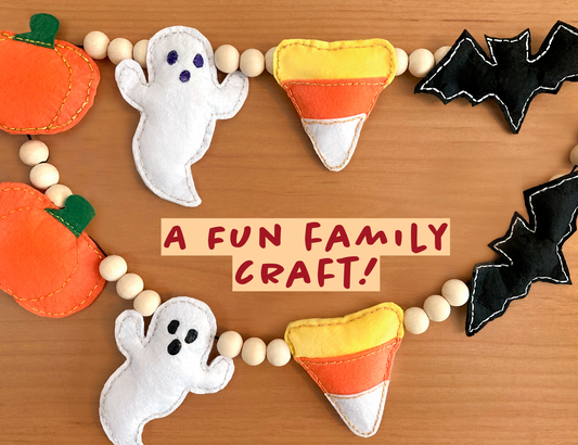 Halloween Felt Garland Tutorial