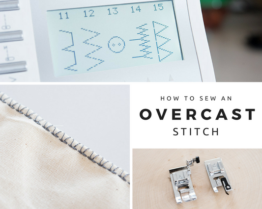 How to Overcast Stitch for Pretty Inside Seams Without a Serger
