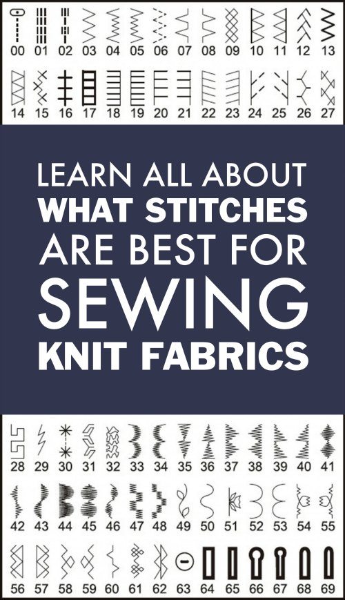 What stitches are best for sewing knit fabric