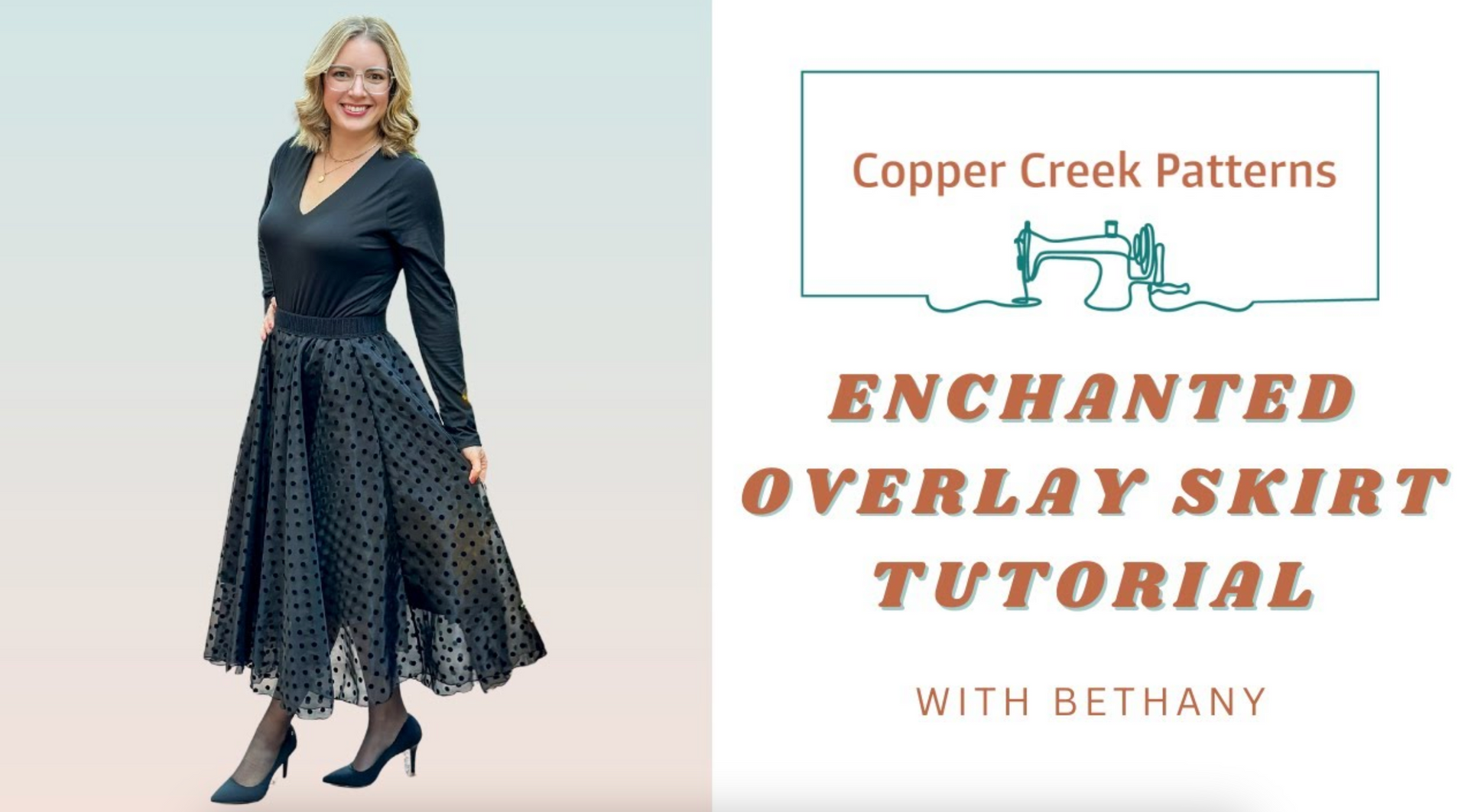 Load video: How to Sew the Enchanted Overlay Skirt Pattern