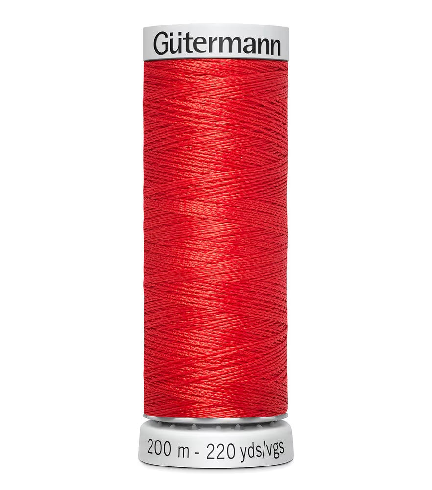 Spool of Gütermann Bright Red 4595 Embroidery Thread