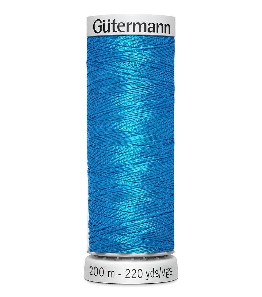 Spool of Gütermann Medium Blue 6540 Embroidery Thread