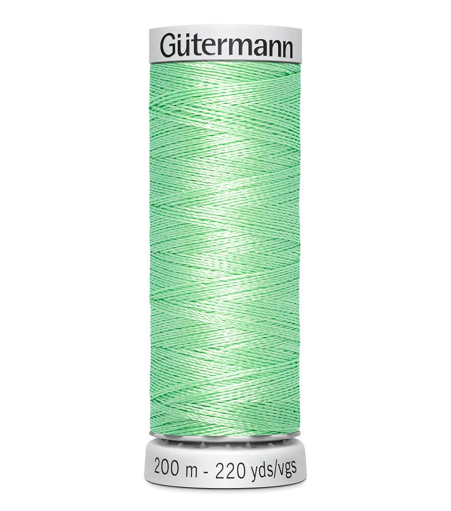 Spool of Gütermann Pastel Green 8470 Embroidery Thread