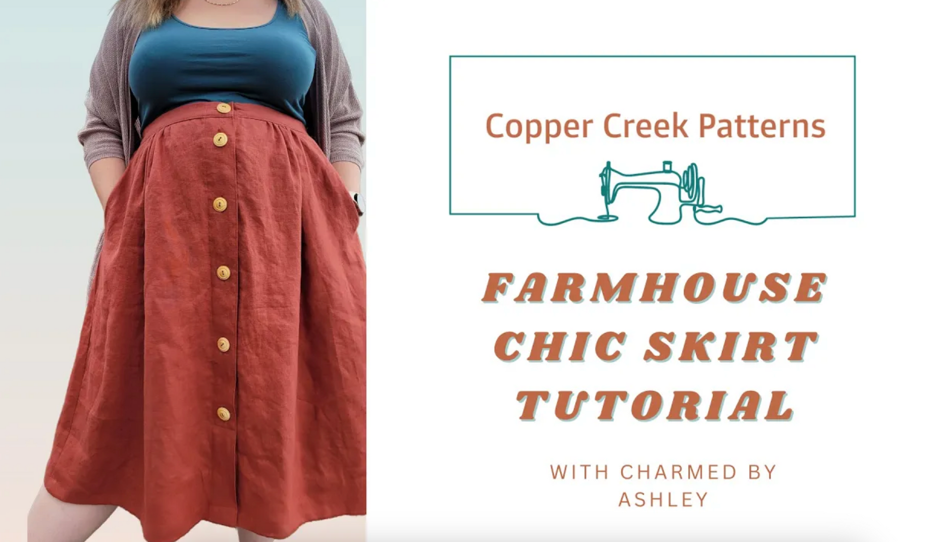 Load video: How to Sew the Farmhouse Chic Skirt Tutorial