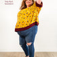 Madam Tulip Crossback Sweatshirt in Plus size, featuring short sleeves and long bodice length. 